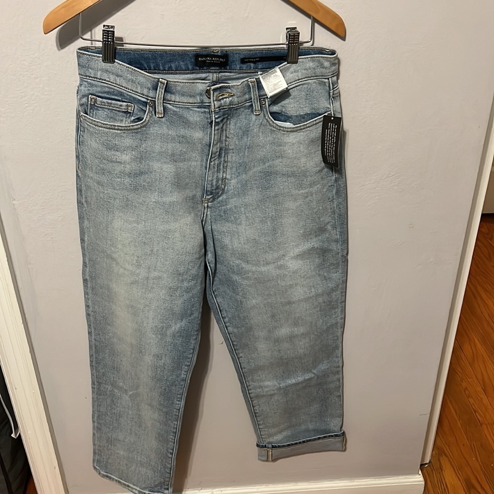 Banana Republic Premium Denim High Rise Straight